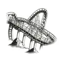 roller coaster tattoo design idea