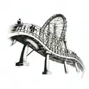 roller coaster tattoo design idea