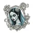 Corpse Bride tattoo design idea