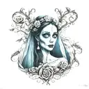 Corpse Bride tattoo design idea