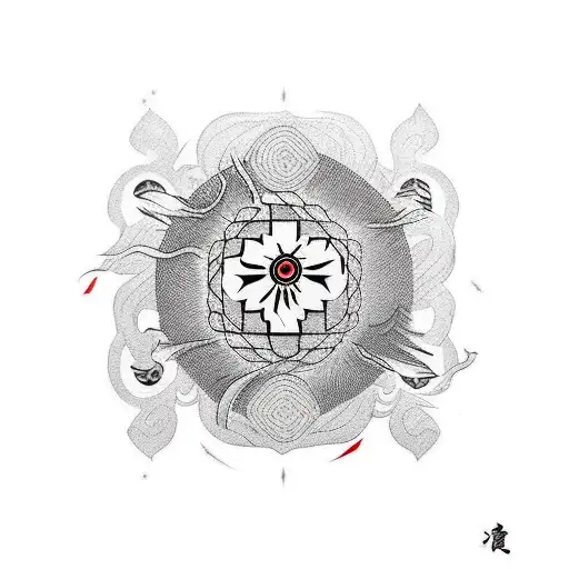 Japanese Shisui Uchiha In Susanno Mode Tattoo Idea - BlackInk AI