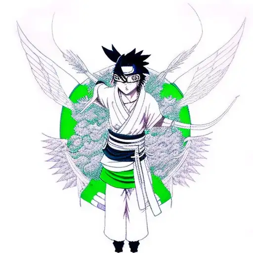 Japanese Shisui Uchiha From The Manga naruto Tattoo Idea - BlackInk  AI