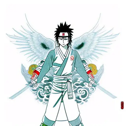 Japanese Shisui Uchiha In Susanno Mode Tattoo Idea - BlackInk AI