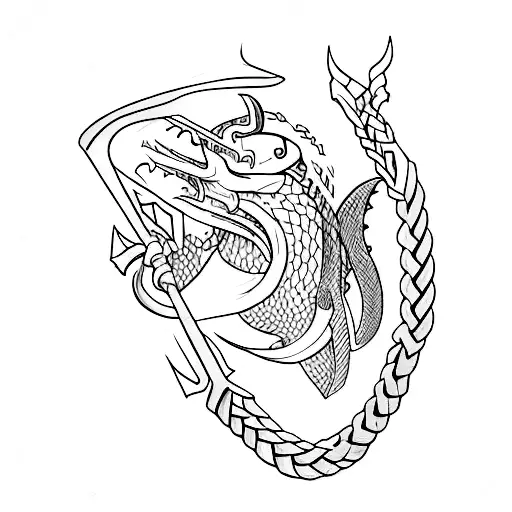 leviathan ax tattoo design idea