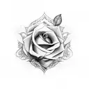 Rose , Clock , King of Hearts card tattoo design idea
