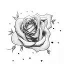 Rose , Clock , King of Hearts card tattoo design idea