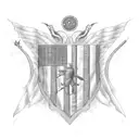 American flag with 1775 tattoo design idea