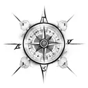 full sleeve, roses, compass, shade, abstract, clouds  tattoo design idea