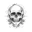 skull chef tattoo design idea