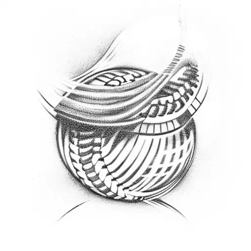 baseball laces tattoo design idea
