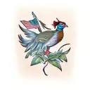 pheasant tattoo design idea