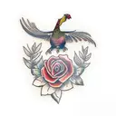 pheasant tattoo design idea