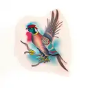 pheasant tattoo design idea
