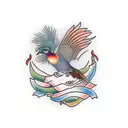 pheasant tattoo design idea