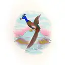 pheasant and mallard  tattoo design idea