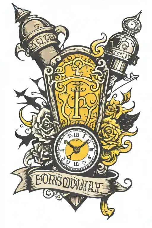 date and coordinate forearm tattoo tattoo design idea