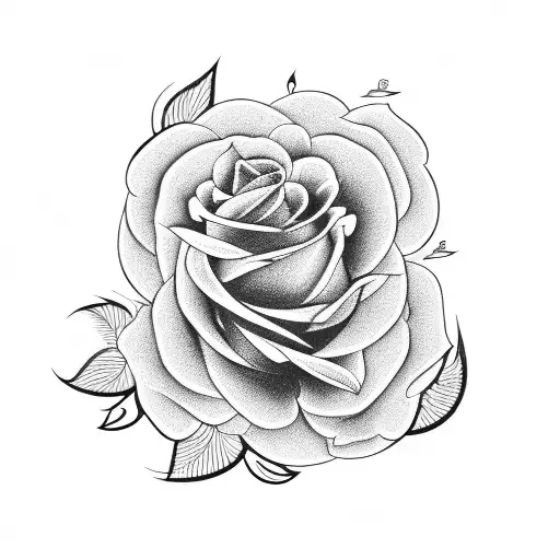 A guitar made of roses and doves tattoo design idea