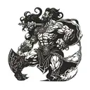 Hercules crossroads tattoo design idea