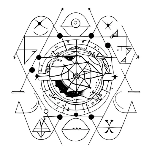 Aquarius constellation  tattoo design idea