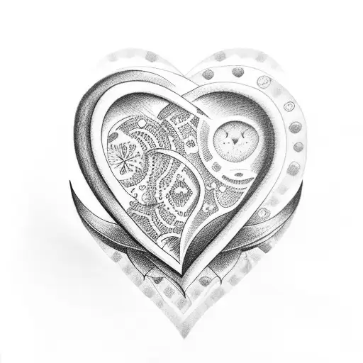 names Ava Brady mom and dad that create a heart tattoo design idea