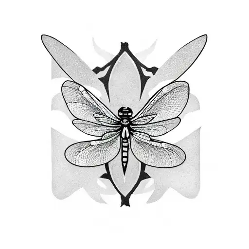 Dragonfly tattoo design idea