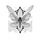Dragonfly tattoo design idea