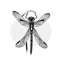 Dragonfly tattoo design idea
