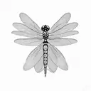 Dragonfly tattoo design idea