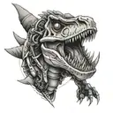 Robo TRex tattoo design idea