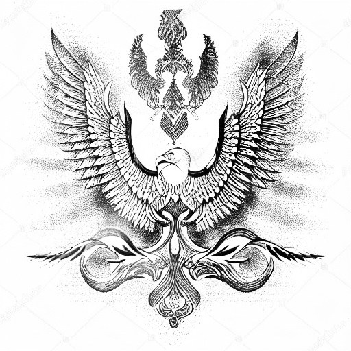 roman eagle tattoo design idea