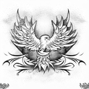 roman eagle tattoo design idea