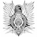 roman eagle tattoo design idea