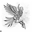 roman eagle tattoo design idea