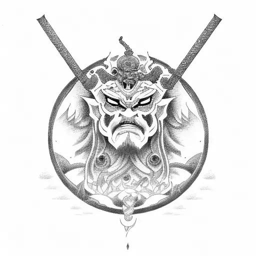 raijin  tattoo design idea