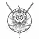 raijin  tattoo design idea