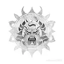 raijin  tattoo design idea