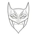 Batman mask tattoo design idea