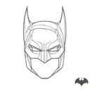 Batman mask tattoo design idea