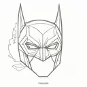 Batman mask tattoo design idea