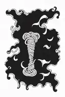pasta mouth  tattoo design idea