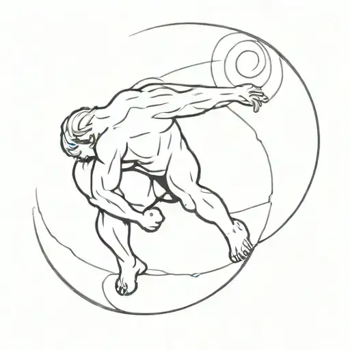 Sisyphus tattoo design idea