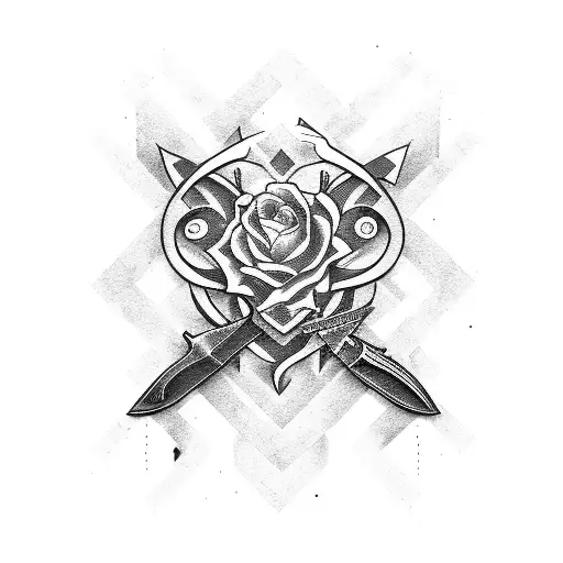 shears tattoo design idea