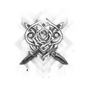 shears tattoo design idea