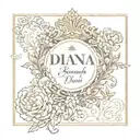 Diana name tattoo design idea