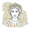 Diana name tattoo design idea