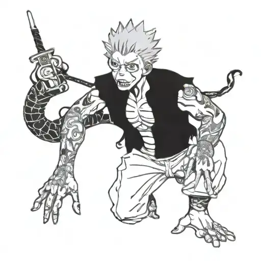 jujutsu kaisen gojo satoru tattoo design idea