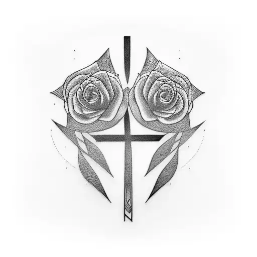 ethel cain, cross tattoo design idea