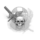 ethel cain, cross, death tattoo design idea