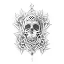 ethel cain, cross, death tattoo design idea