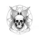 ethel cain, cross, death tattoo design idea